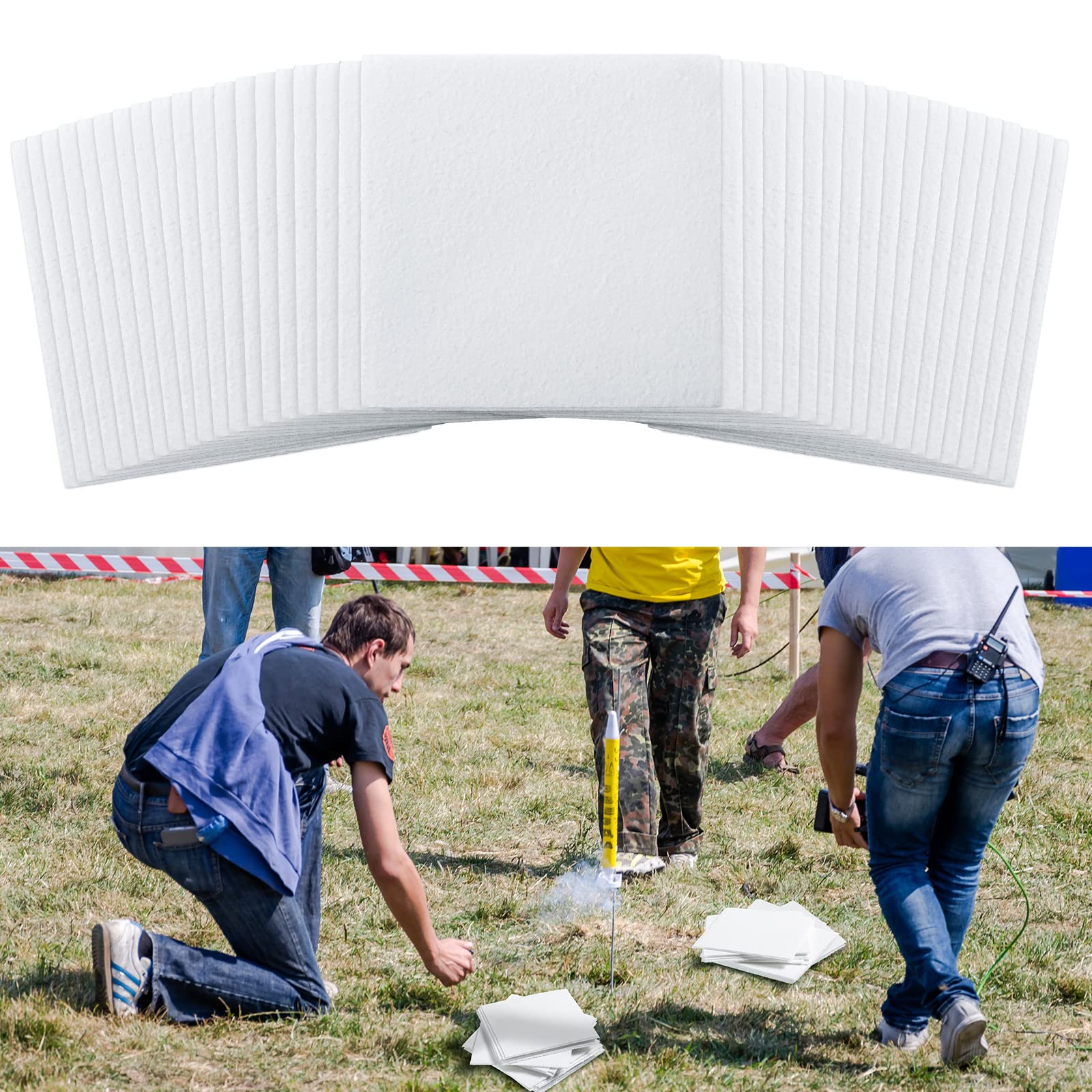 Buy 120 Pieces Recovery Wadding Aerospace Model Rocket Recovery Wadding