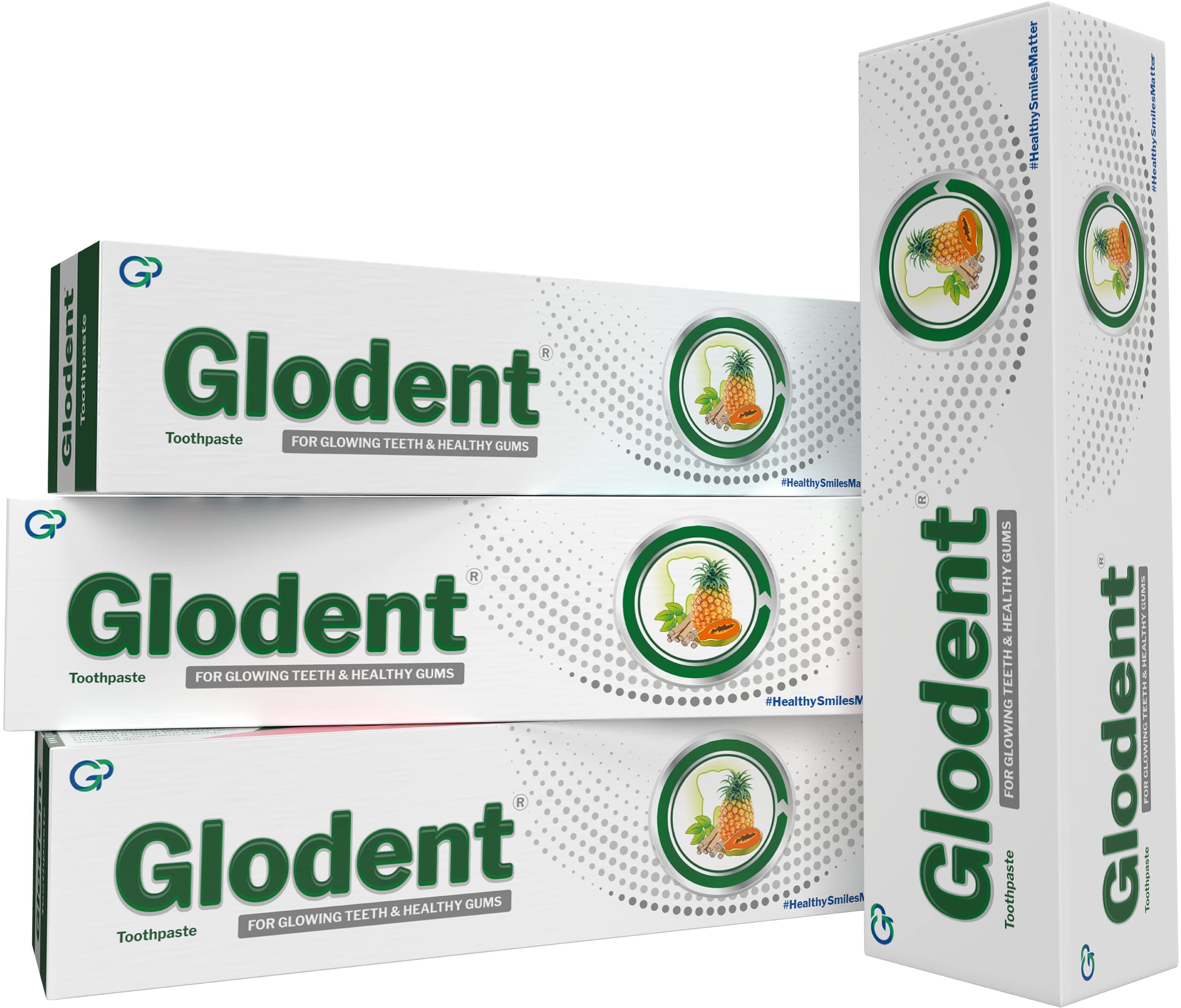 Glodent Teeth Whitening Toothpaste | Plaque Remover | Gum Care | Anticavity Tooth paste | Natural Xylitol Extracts, Neem, Pineapple, Papaya, and Miswak | Vegan-friendly Oral Care (Pack of 4) 70g each-image-43