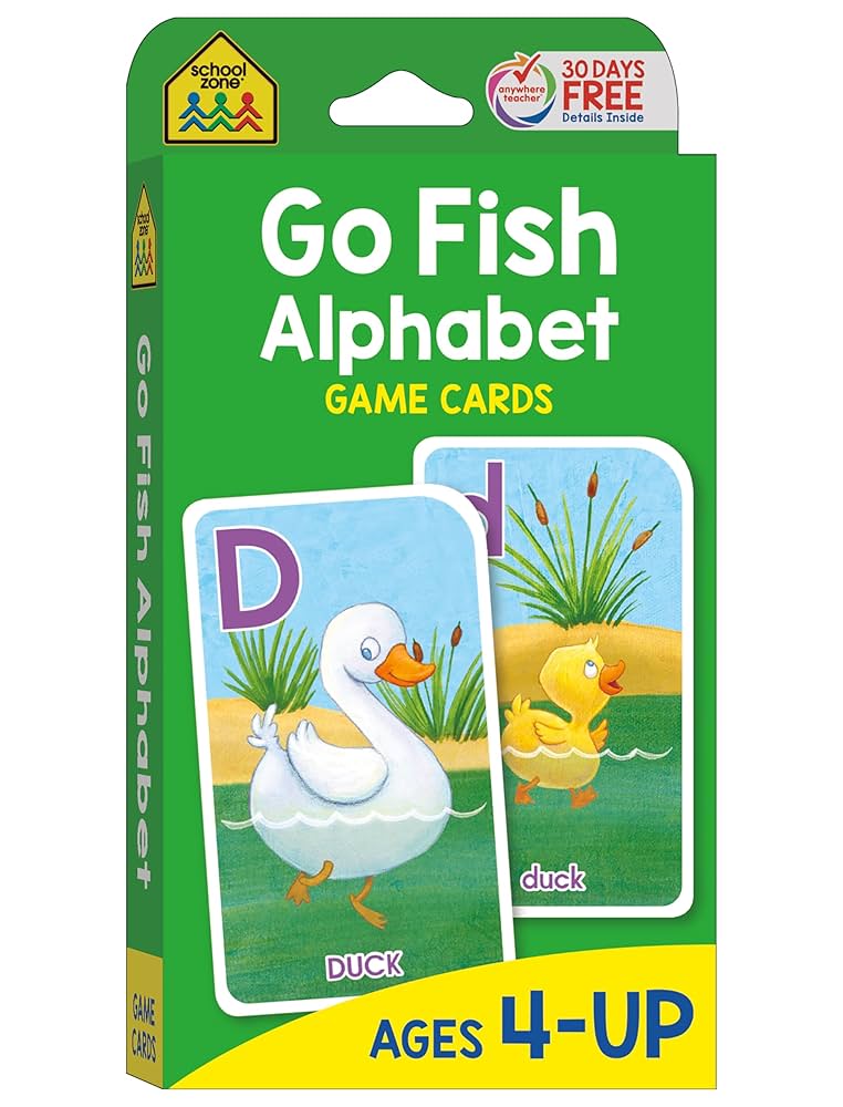 user_9fbdb4ff  希少　GO FISH School Zone Go Fish Alphabet Game Cards: Preschool