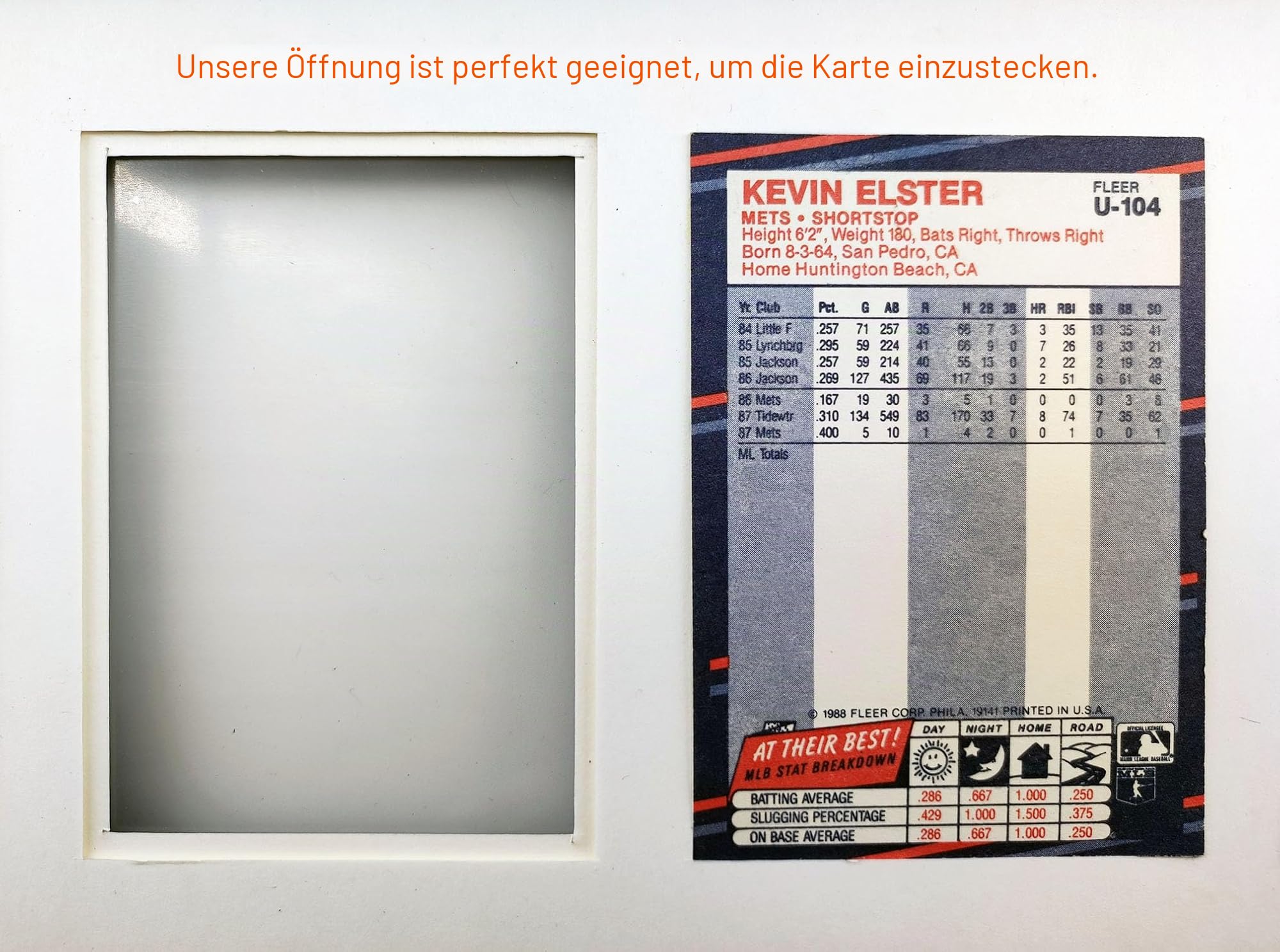 Sammelkarten-Display-Rahmen für 9 Standardkarten, 2 Stück, UV-Schutz, Schwarze säurefreie Matte, Sportkartensammler Wanddisplay, Halter für Baseball, Basketball, Fußball, Hockey, Standardkarten