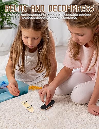 Miniatura 6 de Yosoo Health Gear Patinetas para dedos, tabla de patinaje para dedos, 1 pieza de aleación de madera de arce, monopatines con caja para reducir la