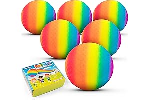 6-Piece Rainbow Ball Set: Enhanced Playtime for Kids