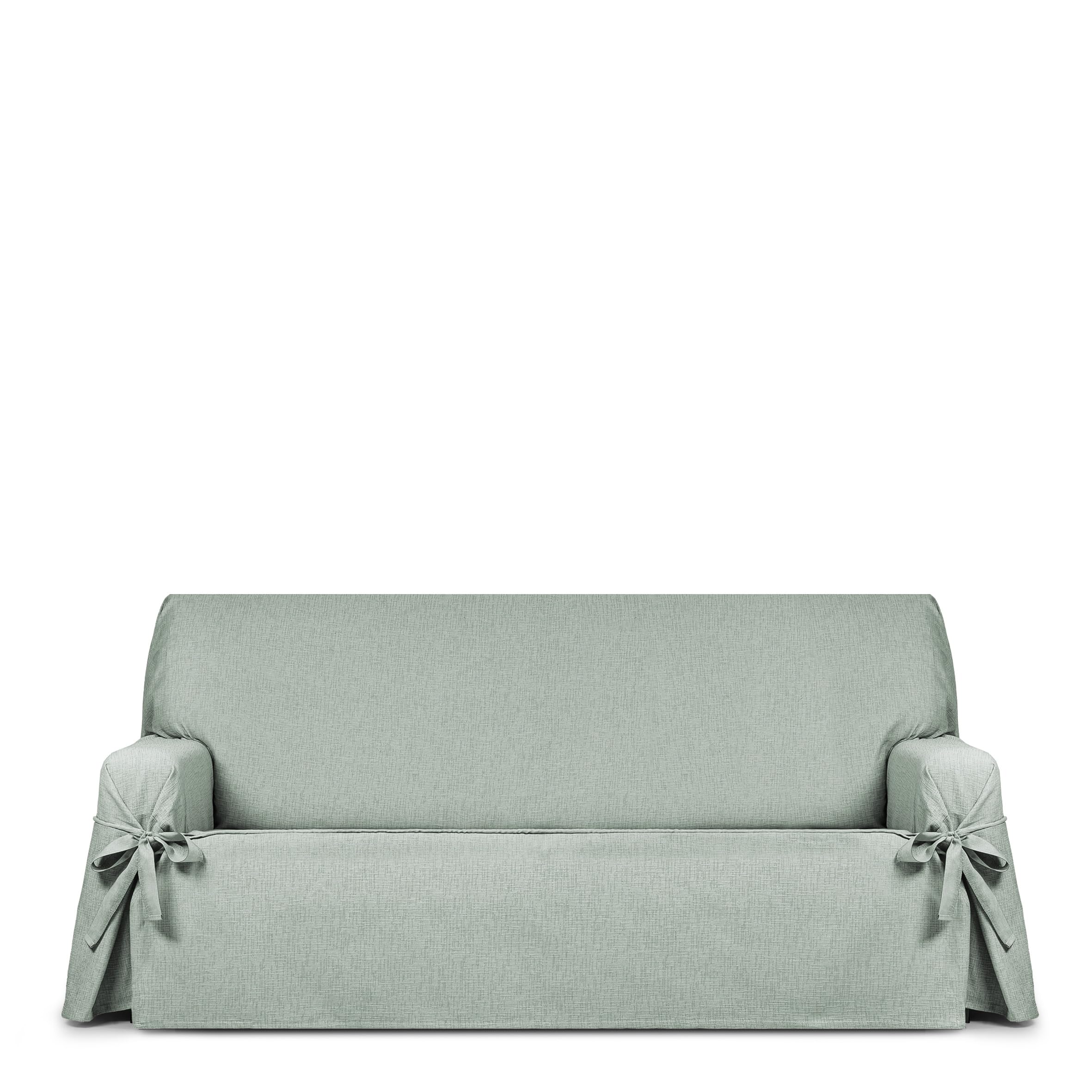 Eysa 04 Aquamarine Genna Sofa Cover With Ties, Anti-Stain 4 Seater Aquamarine