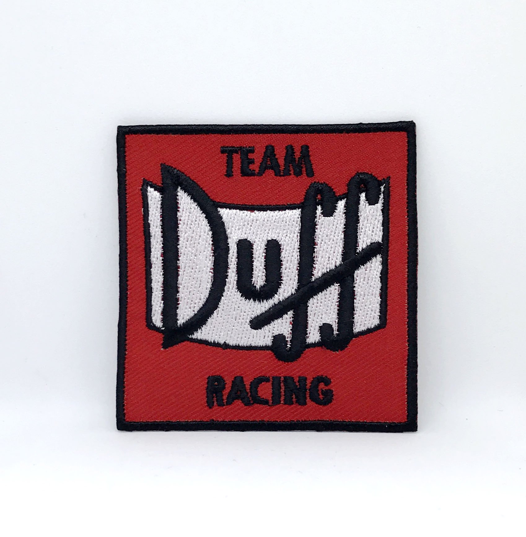 The Simpsons Team Duff Racing Iron Sew on Embroidered Patch