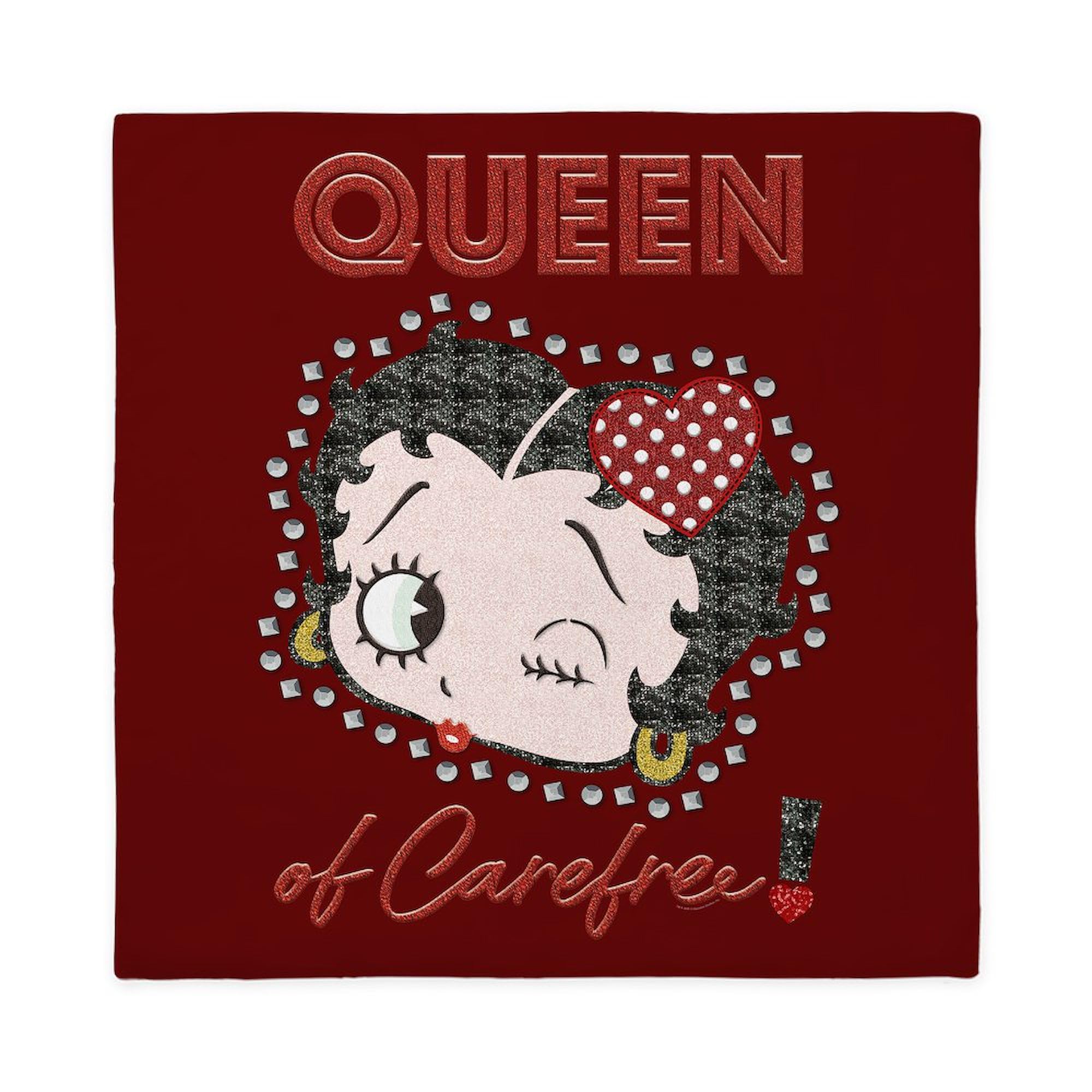 CafePress Betty Boop Queen of Carefree Queen Duvet Cover, Printed Comforter Cover, Unique Bedding
