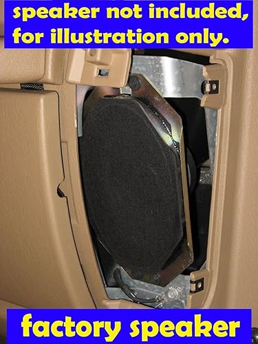 Adaptadores de altavoz de tablero de 5 1/4 pulgadas y 5.25 pulgadas para Jeep Wrangler 1997-2006- SAK042_475-1 par