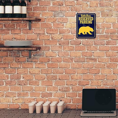 Miniatura 258 de Letrero de metal NCAA de 8.5 x 11 pulgadas, ideal para cueva de hombre, dormitorio, oficina, decoración del hogar Primario