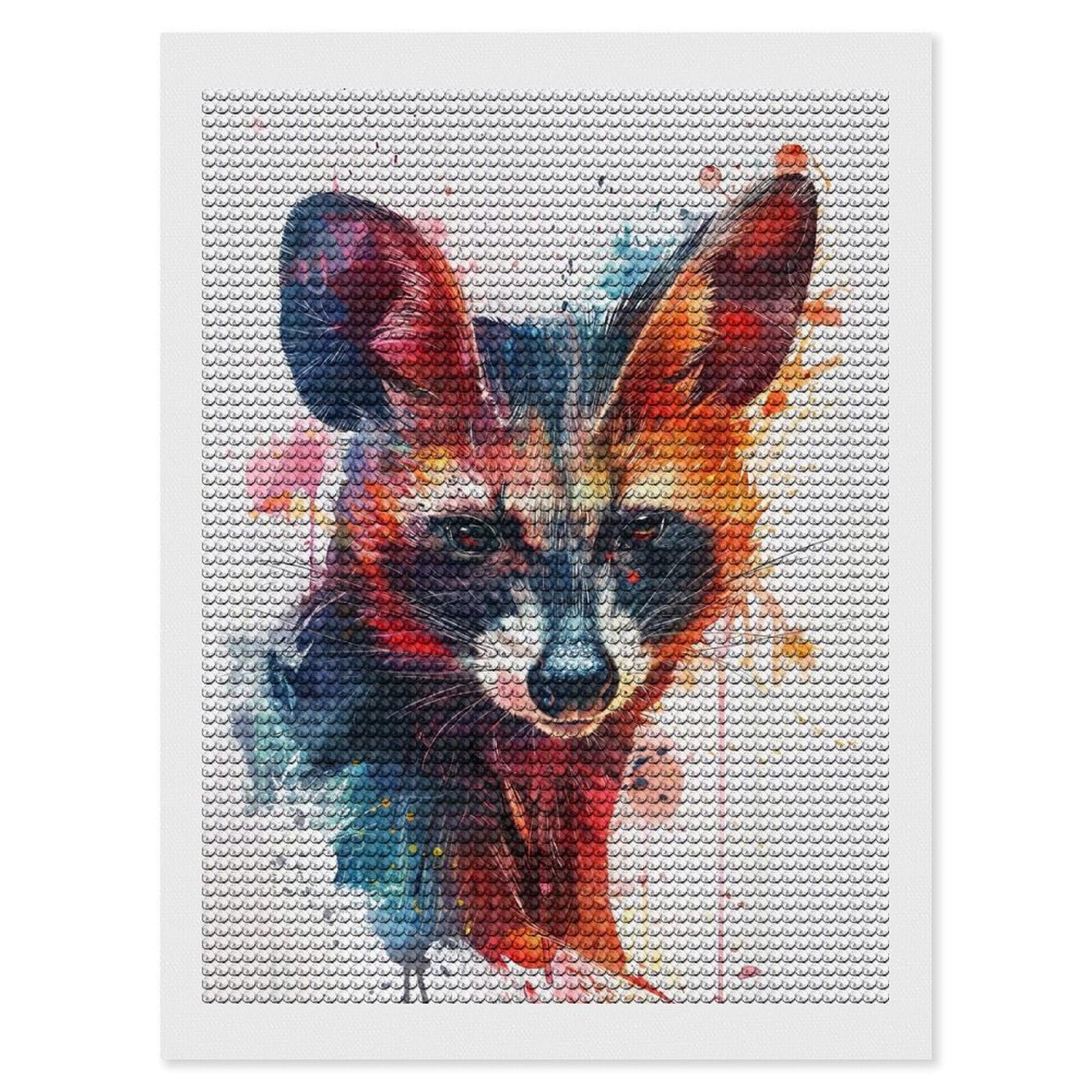 Junmoney Bandicoot Diamond Painting Set 12"x16", Full Kit Included, Sparkling Round Gems, Farmhouse Decor, Festive Craft Gift