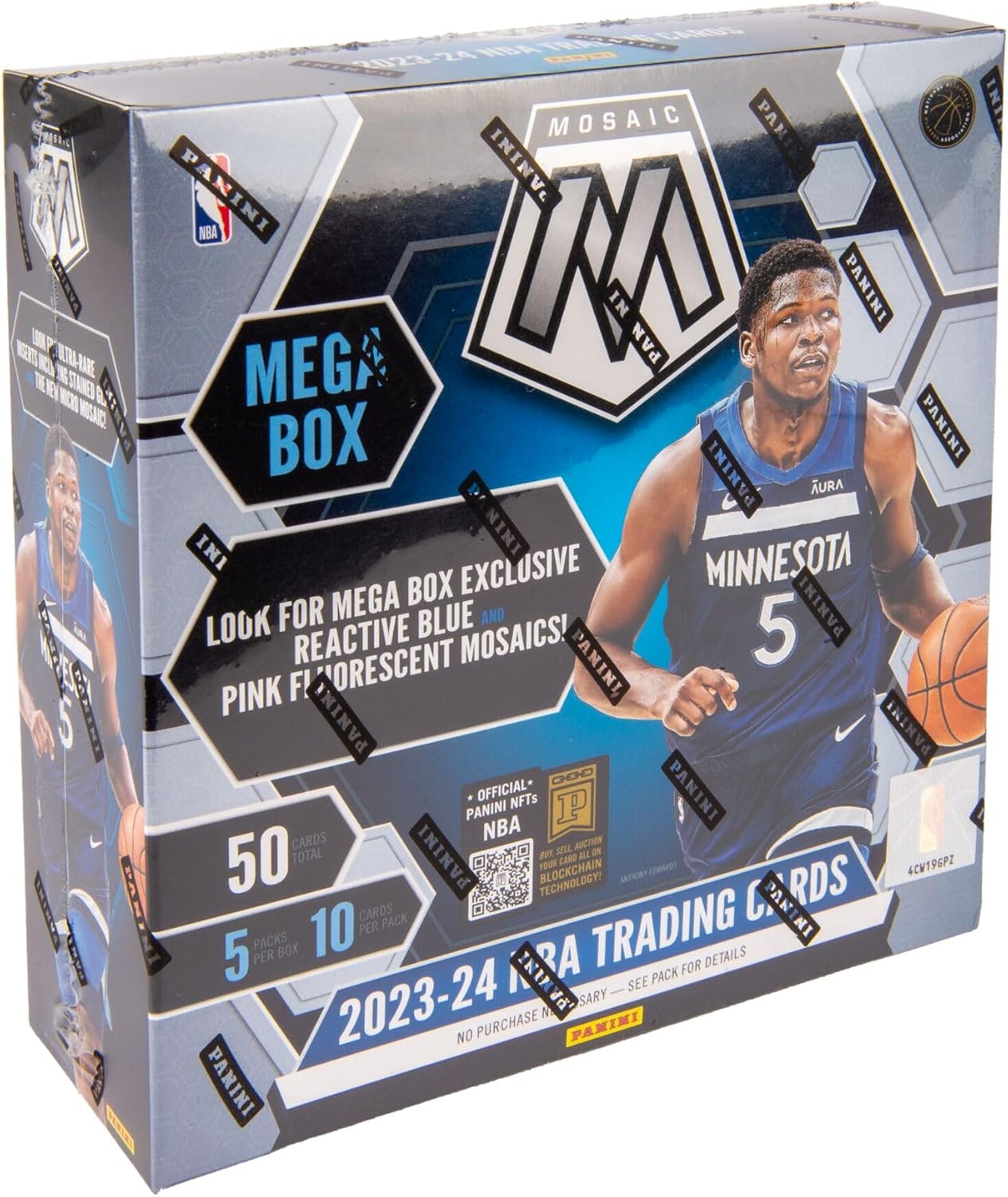 2023-24 Panini Mosaic Basketball Trading Cards Mega Box