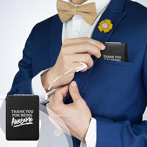 Miniatura 5 de 10 piezas de regalo de agradecimiento espejo compacto 1x2x espejo de maquillaje con aumento de agradecimiento para mujeres empleados espejo de