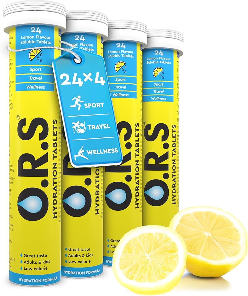 O.R.S Hydration Tablets with Electrolytes, Vegan, Gluten and