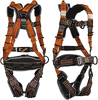 Malta Dynamics Razorback Elite MAXX Safety Harness Kit - OSHA ANSI Compliant Fall Protection with Rescue Handles & Padding