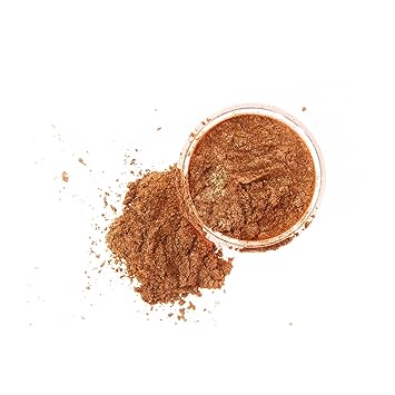 Slice of the Moon: Flashing Bronze Mica Powder 28g, Natural Mineral Mica, Cosmetic Grade For Lipstick Lip gloss Bath Bombs Epoxy Resin Face Blush Powder Eye pencil Dye Pigments Candle Making