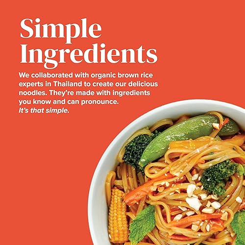 Miniatura 4 de Explore Cuisine Fideos orgánicos de arroz integral para freír, 8 onzas (paquete de 5), fideos fáciles de hacer, sin gluten