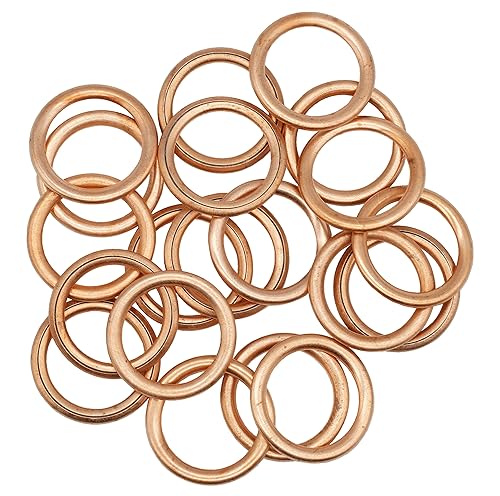 Miniatura 2 de 20 juntas de tapón de drenaje de aceite, arandela de cobre M16 que reemplaza a 11137546275 compatible con Mini Cooper, Cooper S, Paceman, Clubman,