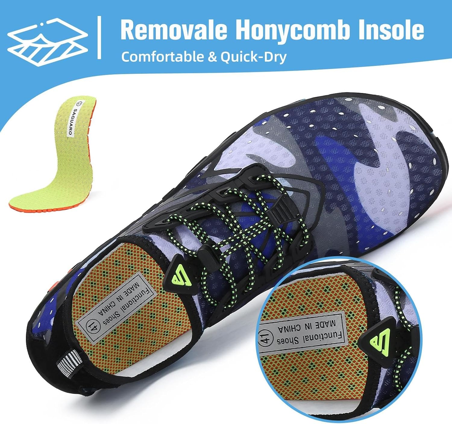 Mishansha Water Shoes for Women Men Barefoot Beach Shoe Quick Dry Aqua Swim Socks for Surfing Yoga Size 4.5-15 Women/3-13.5 Men - Image 4