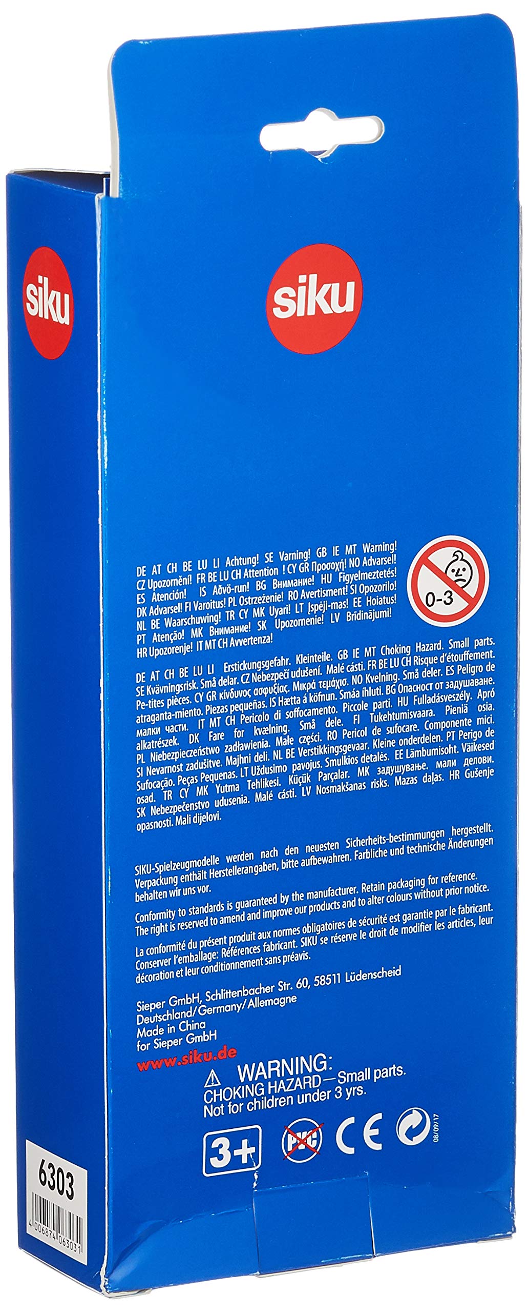 SIKU 6303 odlewany ciśnieniowo miniaturowy zestaw upominkowy 10
