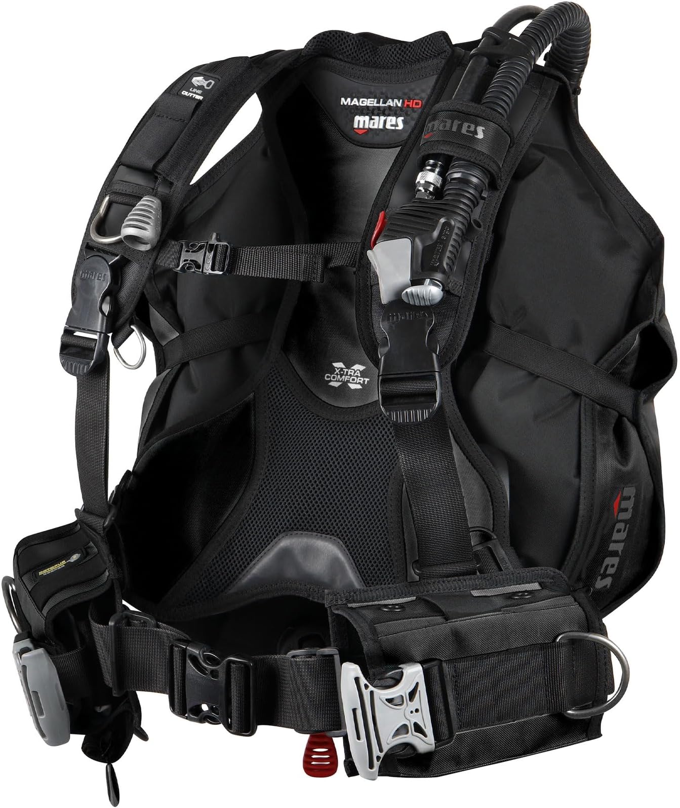 Mares Magellan HD BCD - Unisex Versatile Lightweight Foldable Backmounted Scuba Diving Jacket BCD