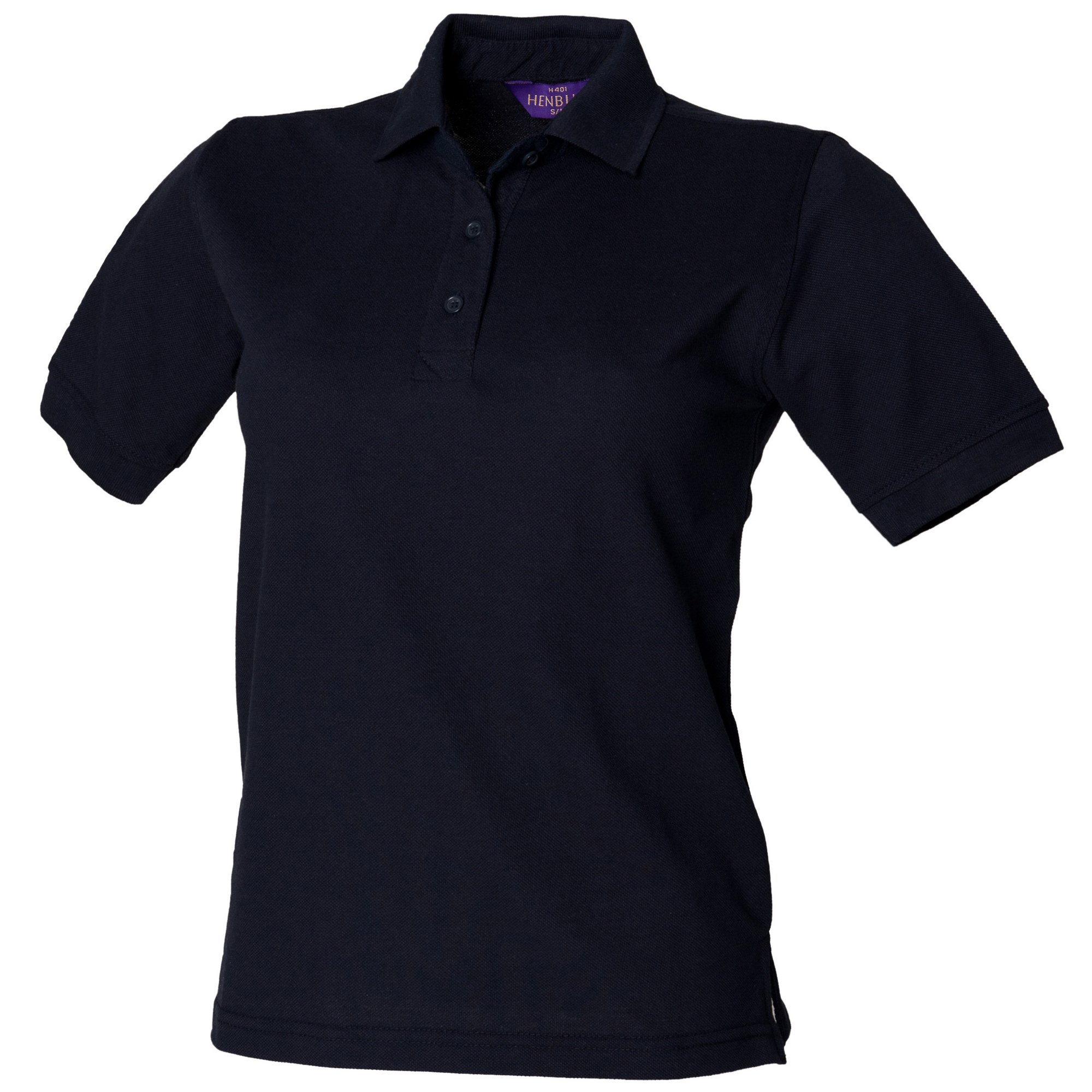 Henbury Womens/Ladies 65/35 Polo Shirt (XL) (Navy)