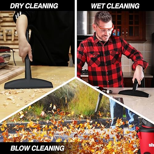 Vista 5 de Shop-Vac 5971536 - Aspiradora húmeda y seca de 5 galones, 4.5 pico de HP, portátil, resistente, función 3 en 1 con accesorios para casa, garaje