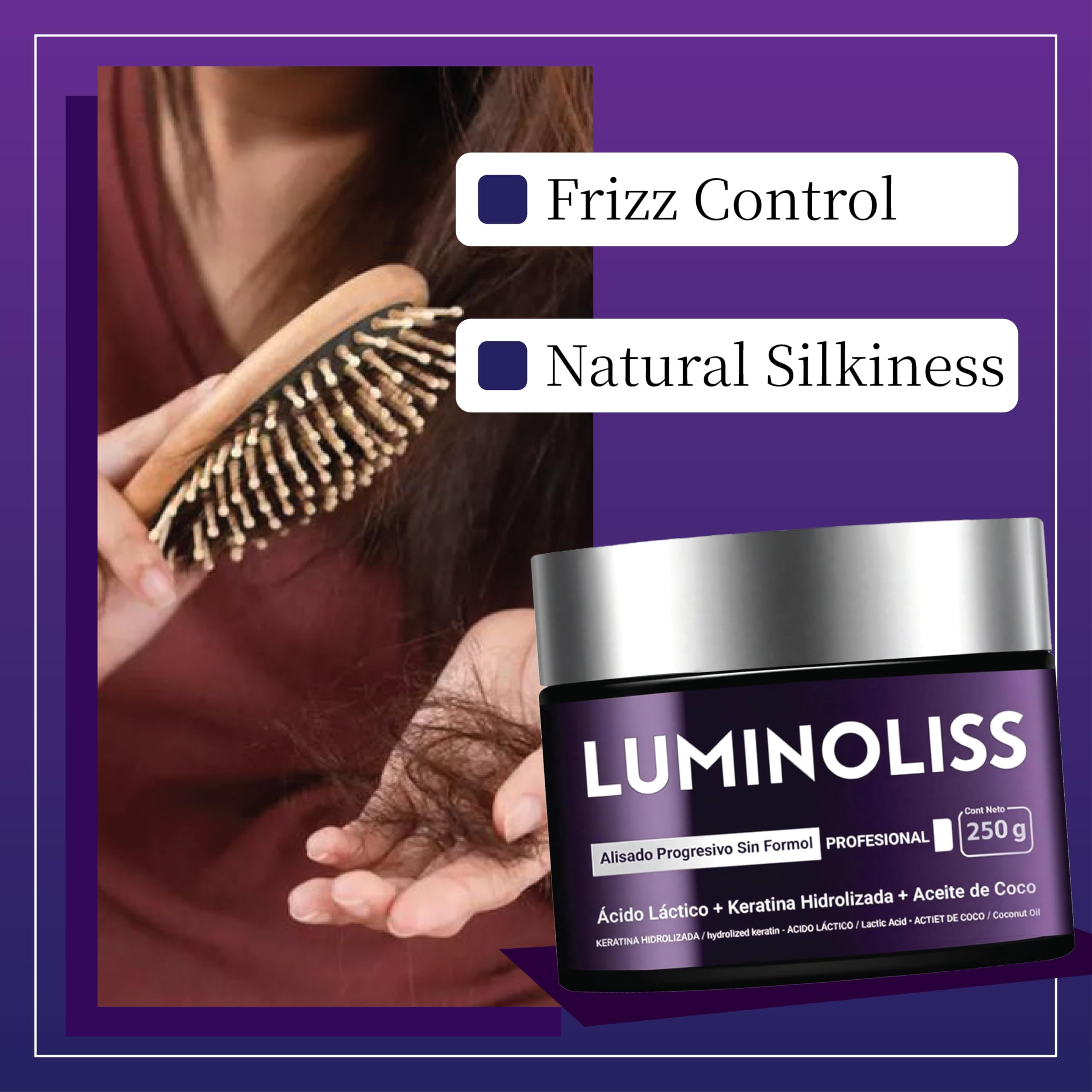 Alisado – Hair Smoothing Cream | Keratin Treatment for Frizz Control & Natural Silkiness | Restores Shine & Manageability - 1PC