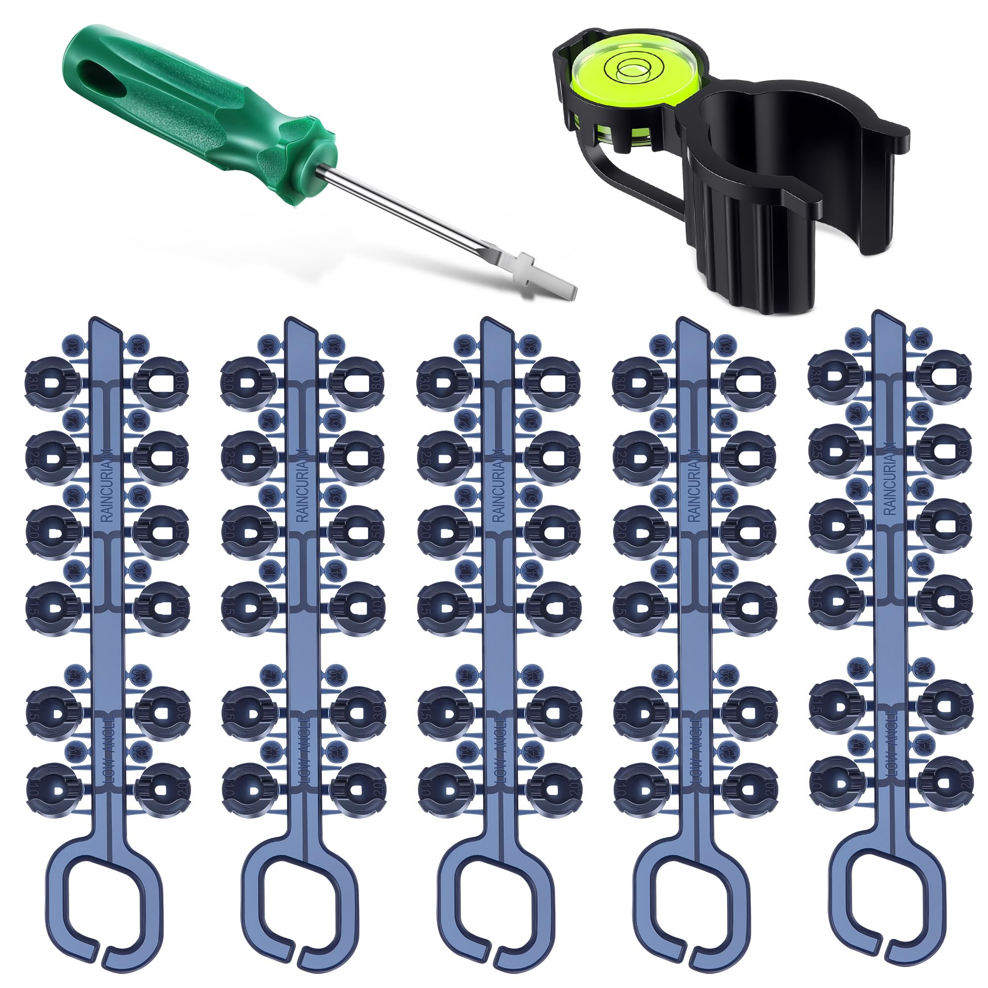 Photo 1 of Gulfmew 5 Pack Rotor Adjustment Tool Set Compatible with Rain Bird 5000 Sprinkler Heads, Rotor Nozzle Trees Bundle with Hold up Tool and Rotortool Screwdriver for Lawn Irrigation Sprinkler System