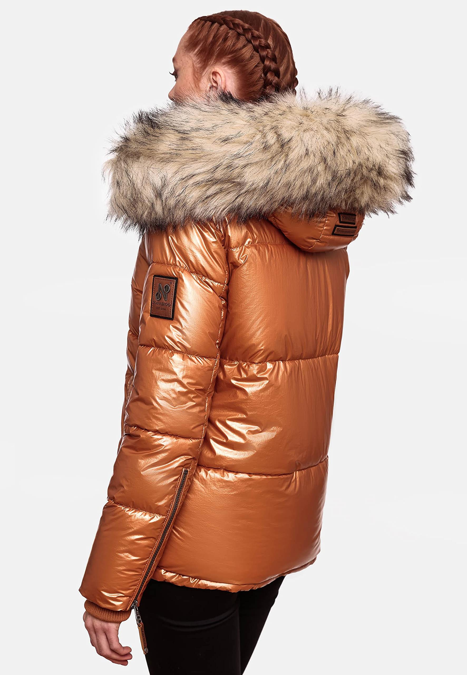 Navahoo Tikunaa Veste d'hiver pour Femme matelassé avec Capuche |