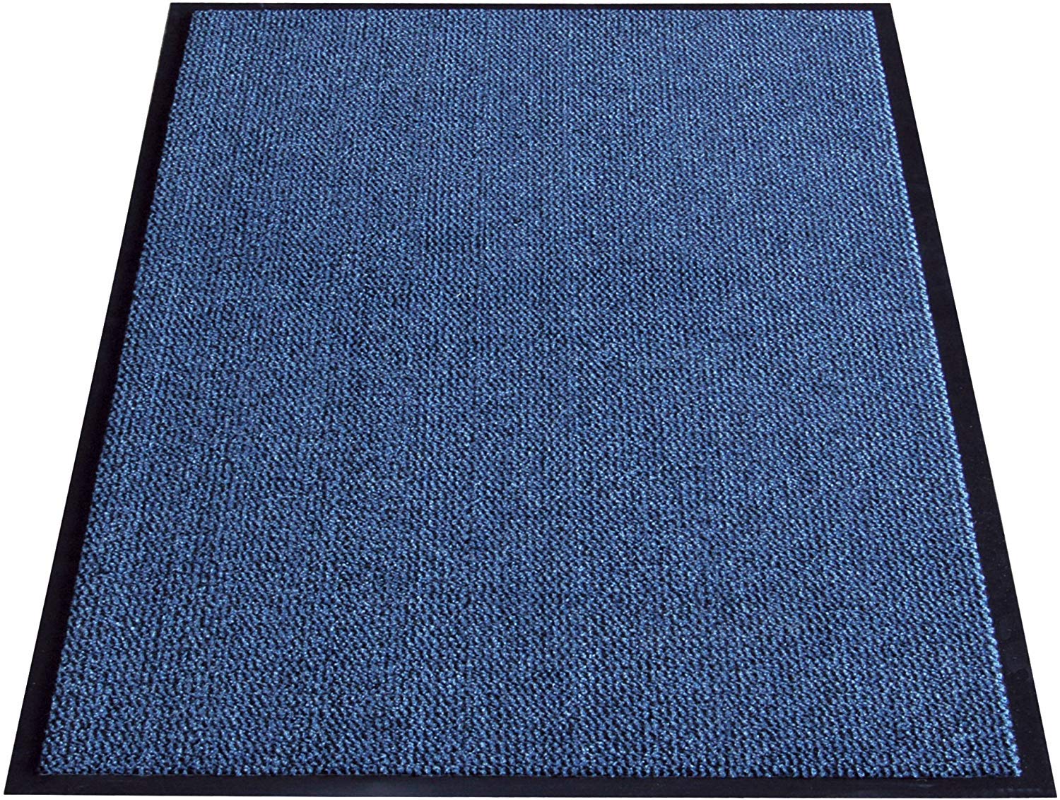 TrendMakers Machine Washable Midnight Blue/BLACK Heavy Quality Non Slip Hard Wearing Barrier Mat/Dirt Trappers. Home Kitchen & Office (50cm x 80cm) — image 1