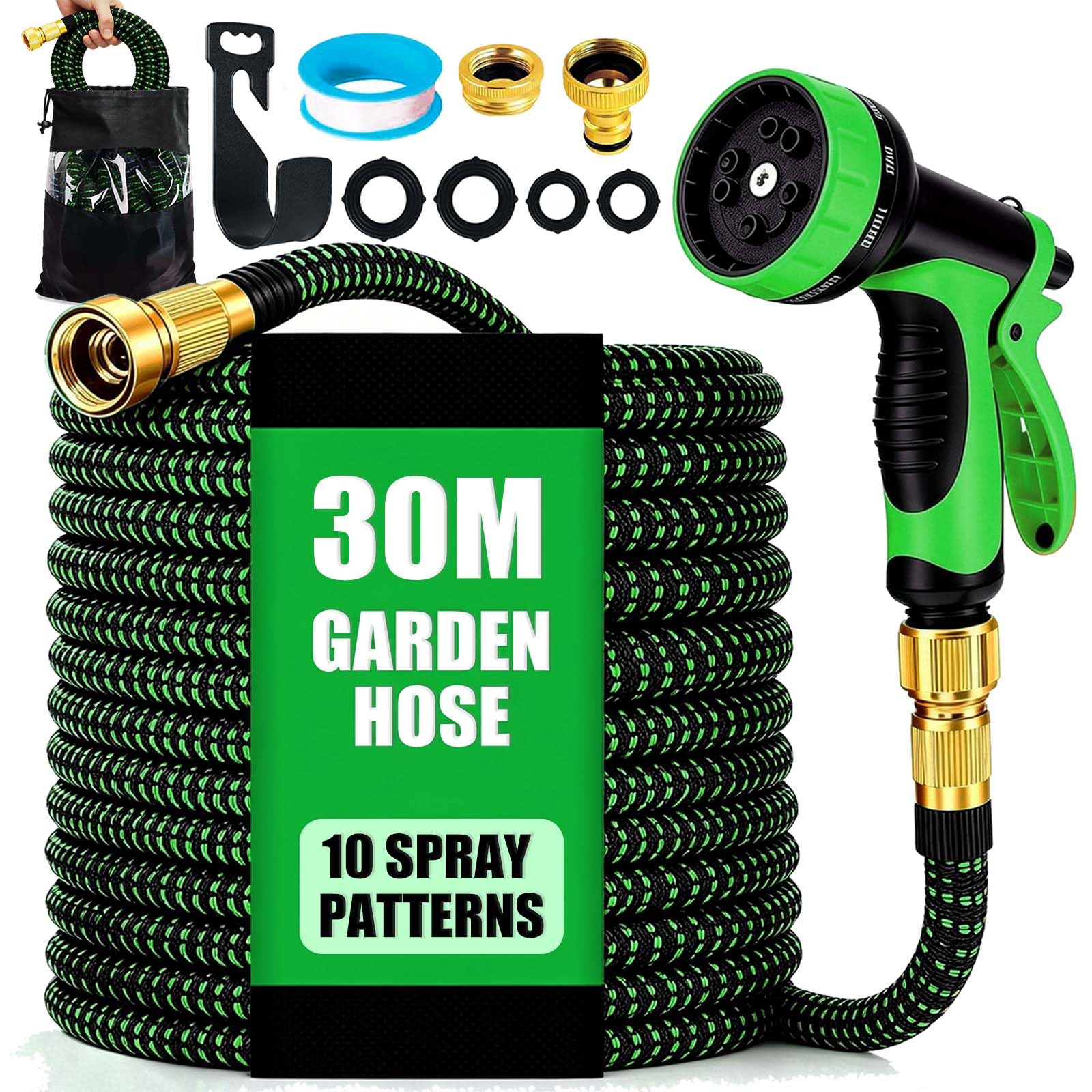 Betensh Flexible Garden Hose 30 m, Expandable Water Hose