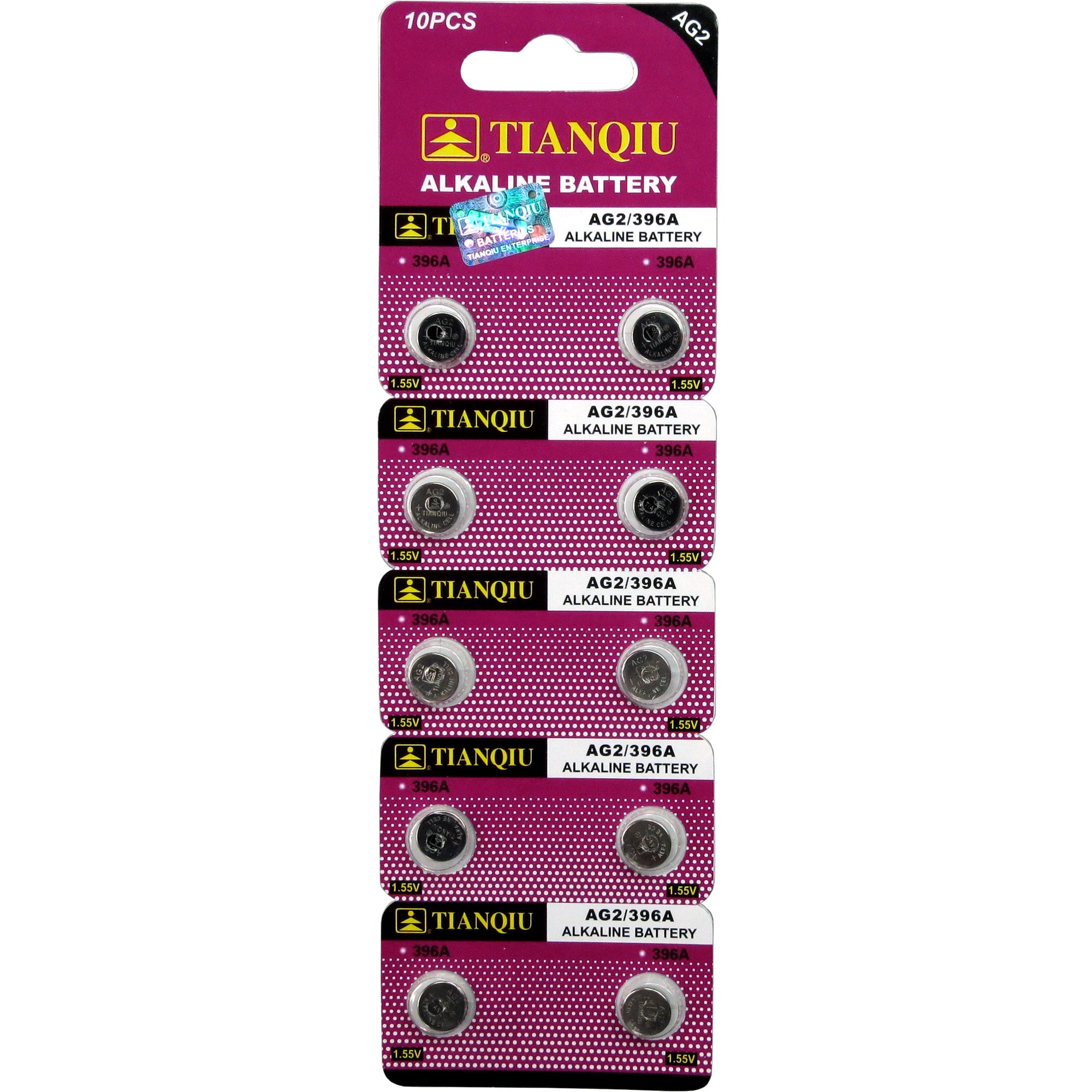TIANQIUTIANQIU 10 of AG2/396A Alkailine Button Cell Watch Battery