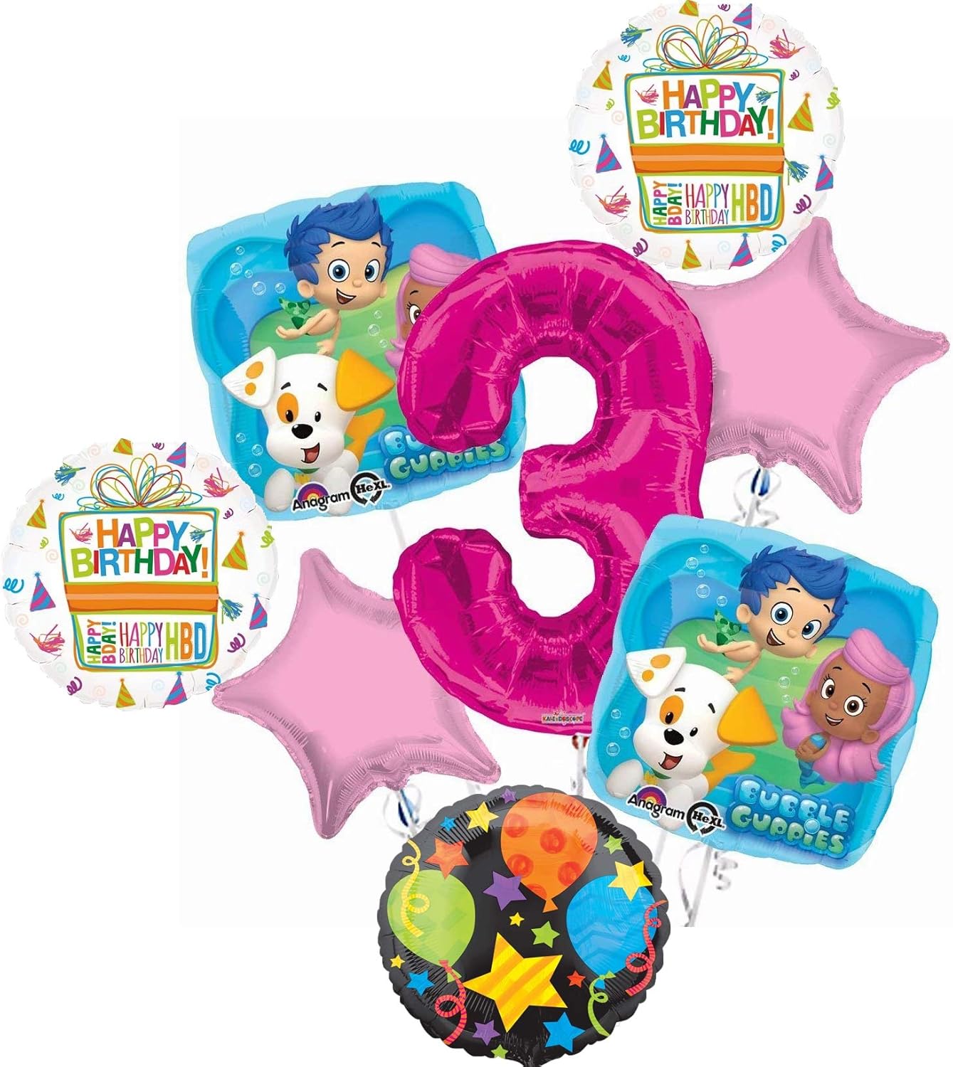 Bubble Guppies 22rd Birthday Party Supplies Balloon Bouquet Decorations - Pink Number 22 Inside Bubble Guppies Birthday Banner Template Bubble Guppies 22rd Birthday Party Supplies Balloon Bouquet Decorations - Pink Number 22 Inside Bubble Guppies Birthday Banner Template