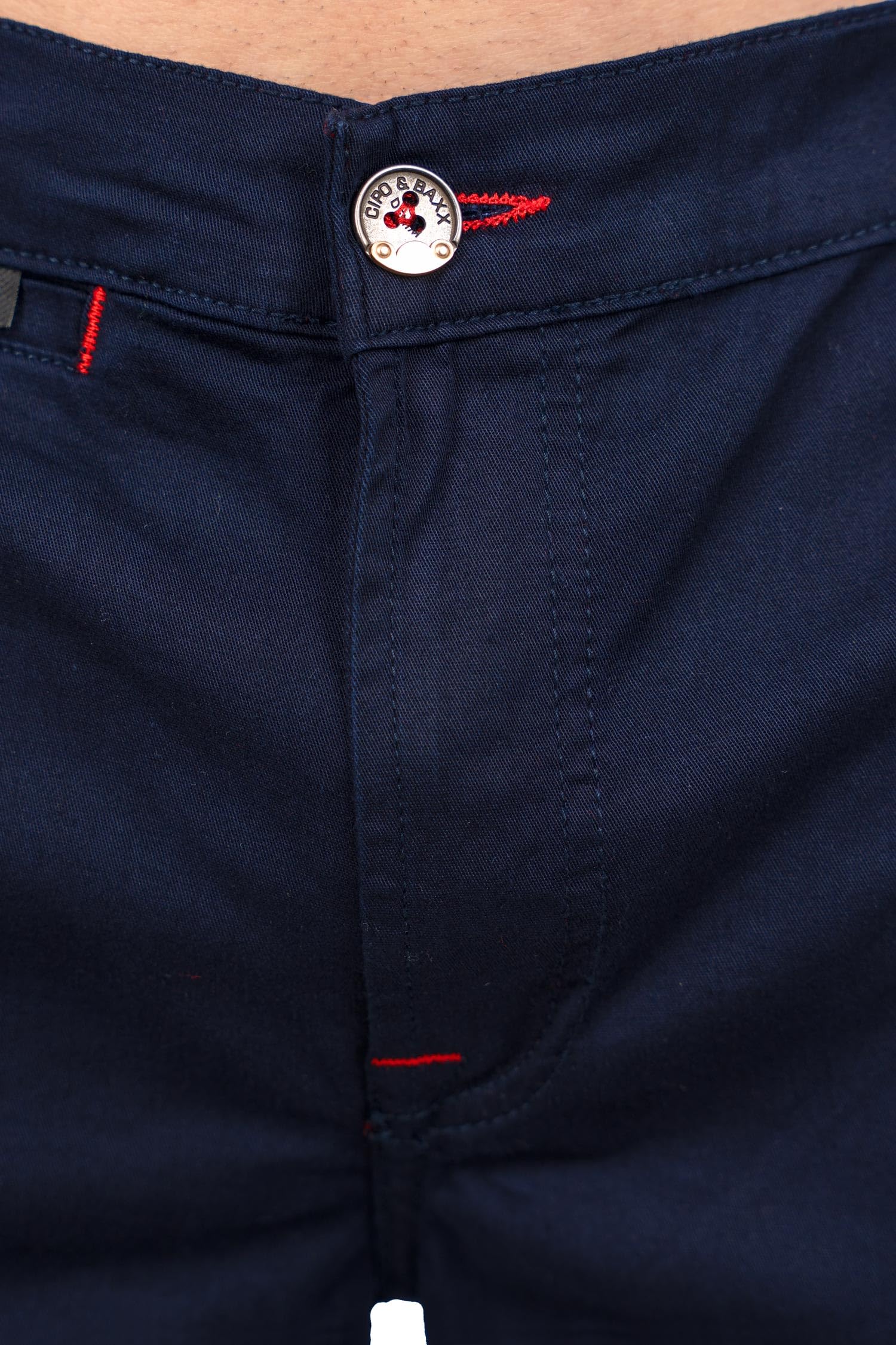 Cipo & Baxx Herren Stoffhose Slim & Regular Fit Baumwoll-Mix | Stretch Chino und Casual Hose, atmungsaktiv, für Büro, Freizeit und Alltag, stilvoll, vielseitig kombinierbar