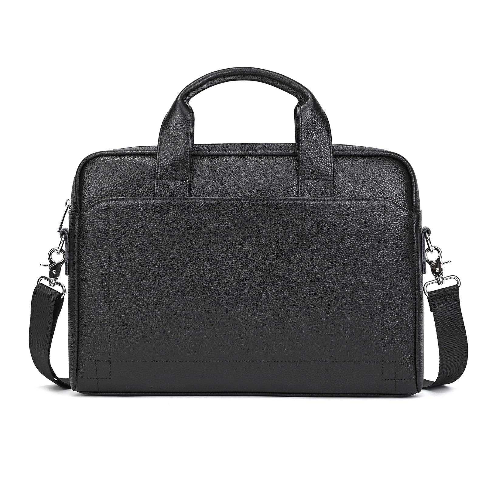 LUUFAN Herren 15,6 Zoll Messenger Aktentasche Große Kapazität Vollnarbenleder Laptoptasche Business Büro Schulterhandtasche