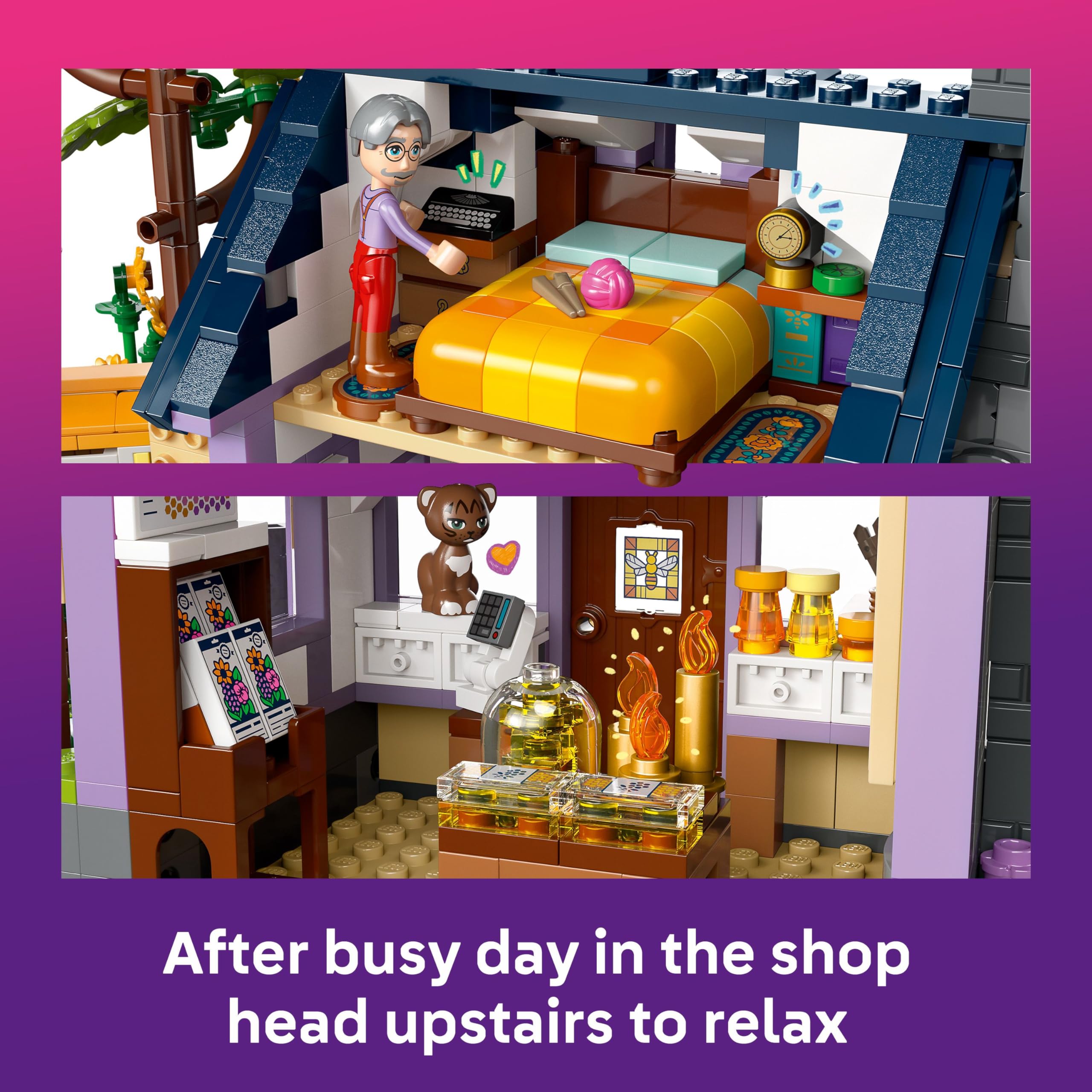 LEGO Friends La Maison des Apiculteurs et Le Jardin Fleuri - Jeu de Construction Créatif - 4 Mini-Poupées & Figurines d'animaux : Chat & Lapin - Accessoires - Cadeau pour Fille & Ado dès 12 Ans 42669