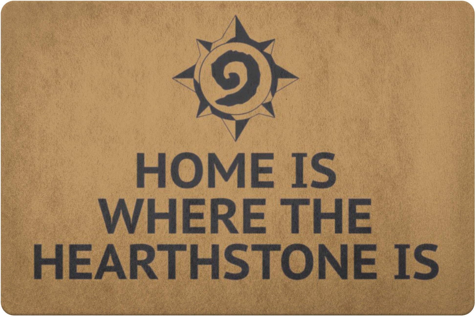 60JimNic Home is Where The Hearthstone is Doormat World of Warcraft Welcome Mat