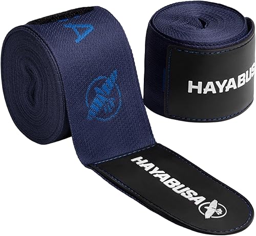 Miniatura 8 de Hayabusa Vendas de mano de boxeo de lujo para hombres y mujeres MMA, kickboxing y Muay Thai - 4 colores, 180 pulgadas Negro -,Negro/Oro,Azul,Rojo