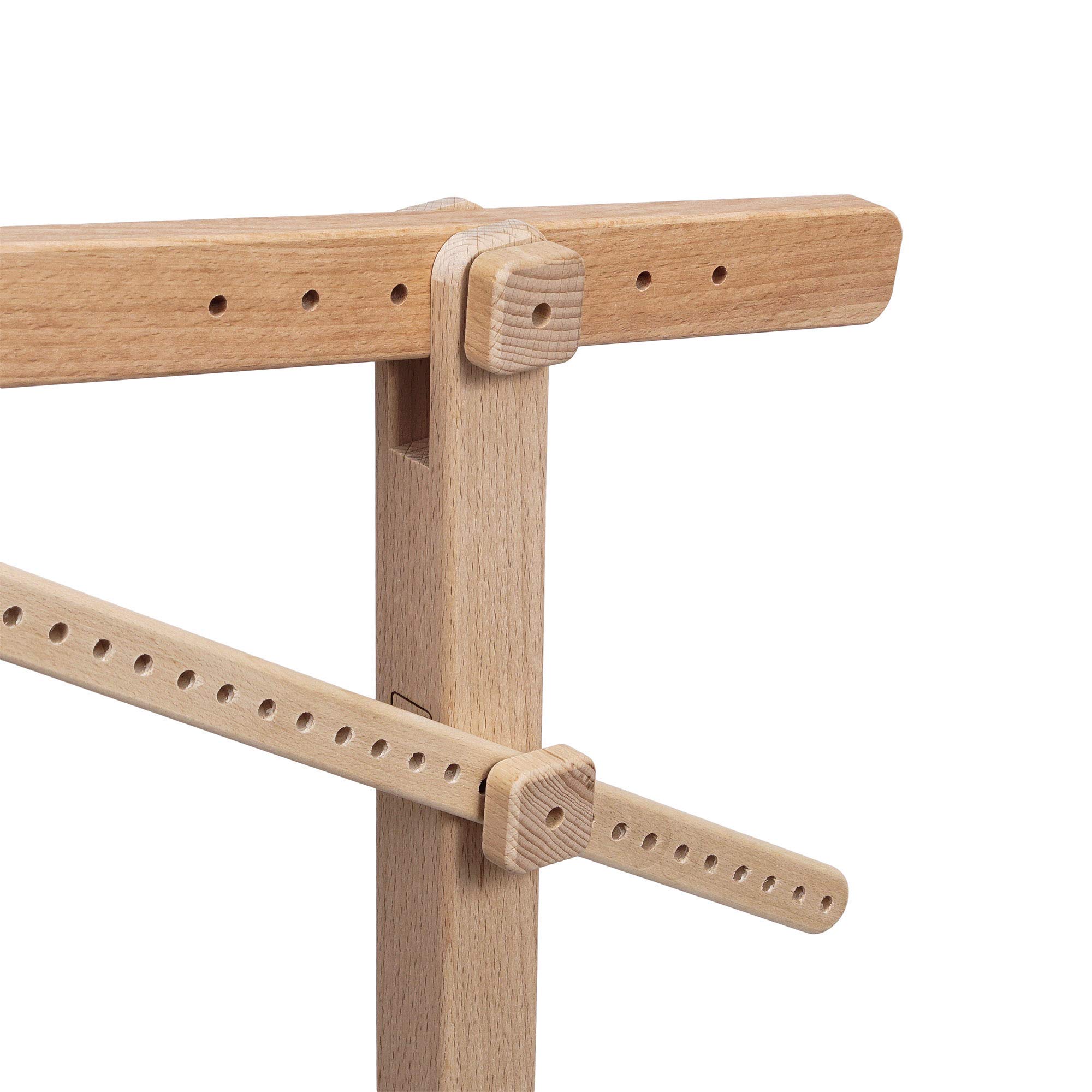 Soporte de pie para costura de madera de haya natural orgánica para tapizar punto de cruz