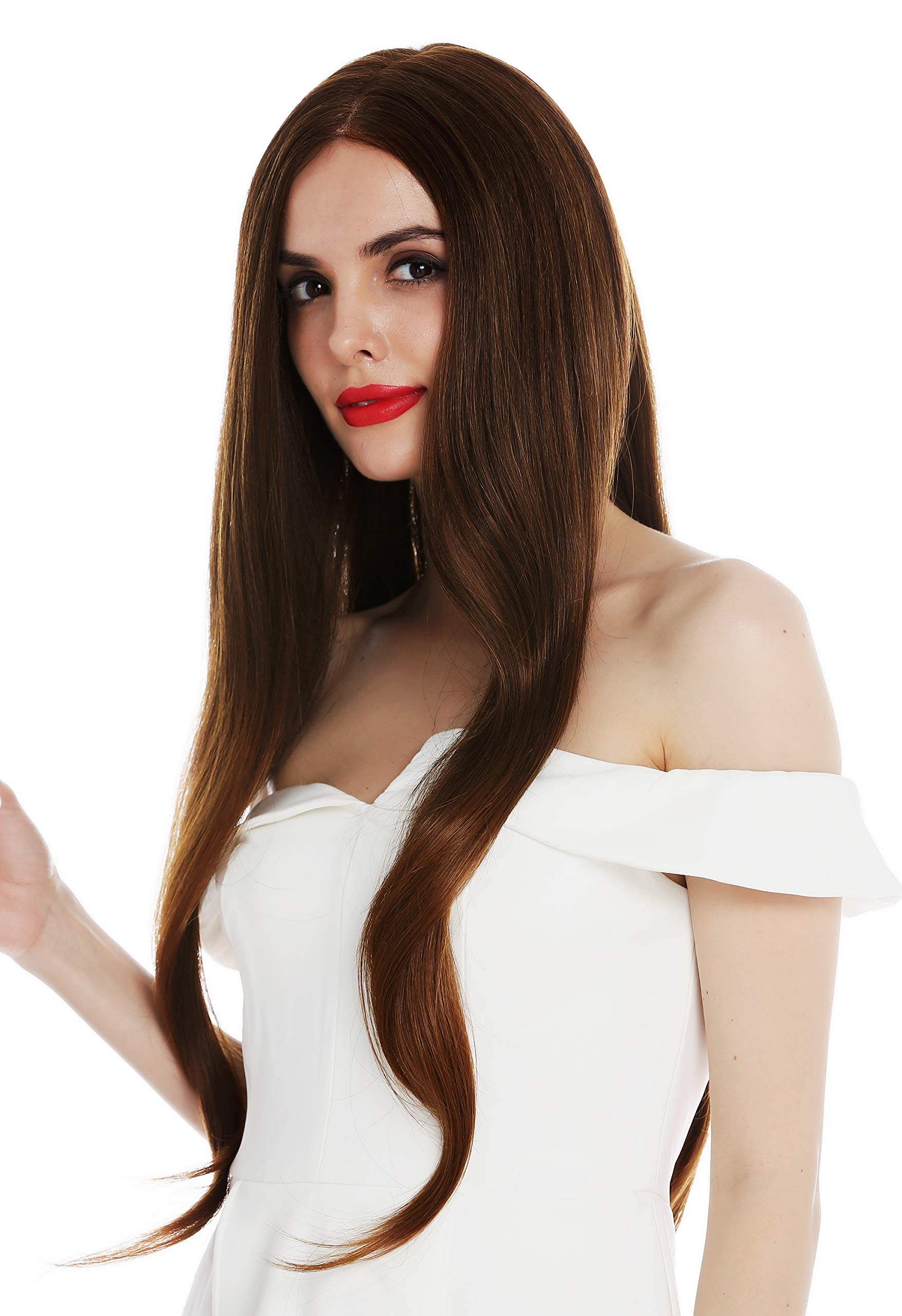 WIG ME UP - DW2848-MT-24BT87 wig women's wig monofilament very long sleek reddish brown blonde highlights - Image 2