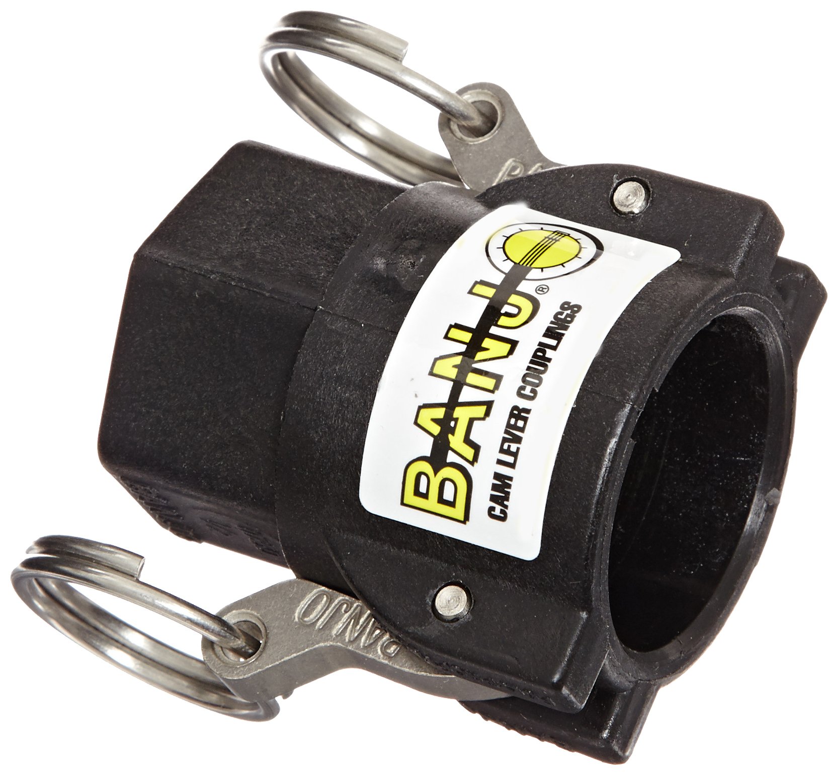 Banjo 050D Polypropylene Cam & Groove Fitting, 1/2" Female Coupler x NPT Female