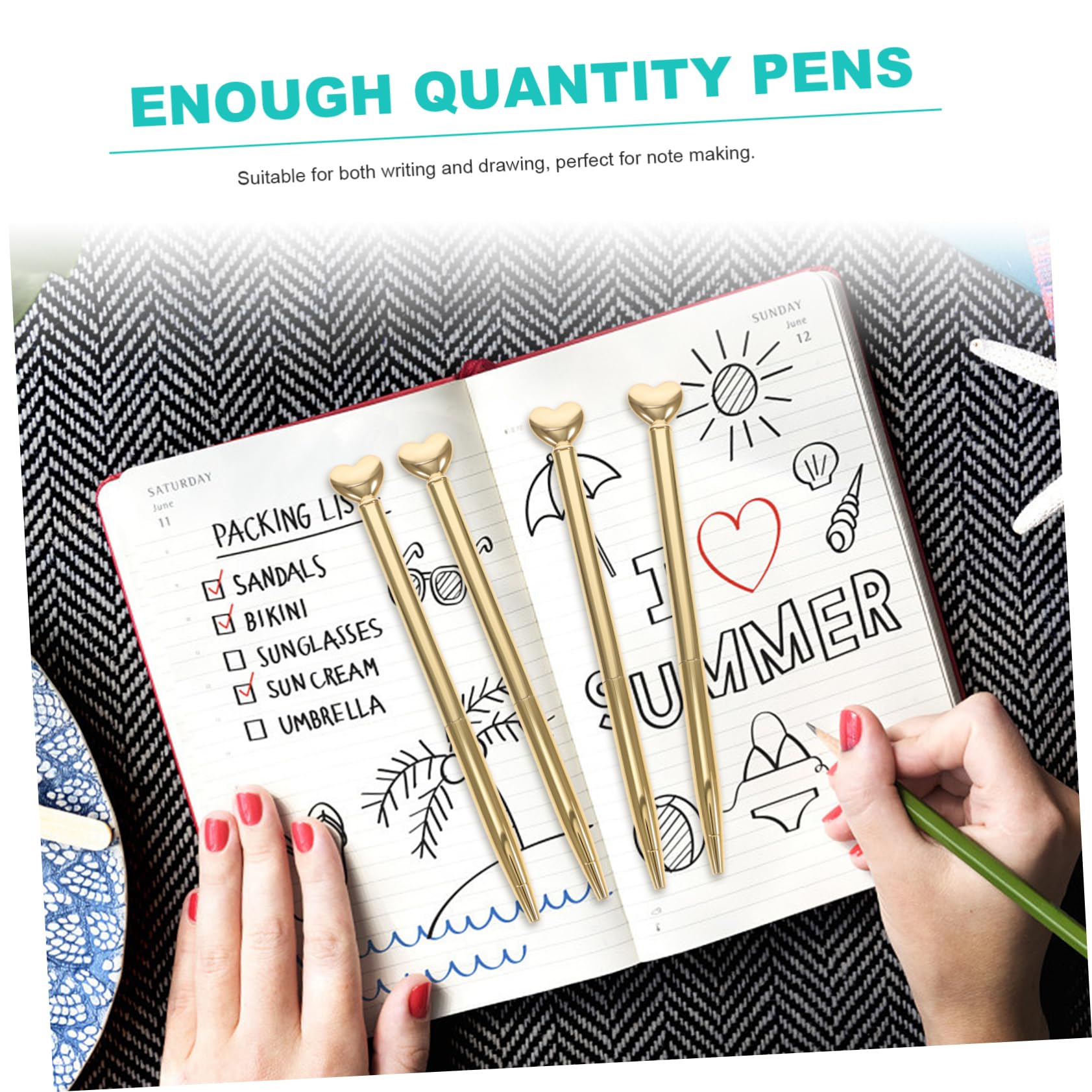 SHINEOFI 36 Pz Penna Di Metallo Penne Da Scrittura Multifunzione Penna a Sfera Per Uso Quotidiano Penne a Sfera a Inchiostro Penna Da Scrittura Per Uso Quotidiano Golden