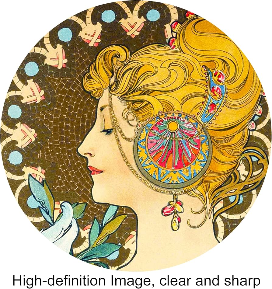 Alphonse Mucha アート作品 2点セット MUCHA MASTERPIECES - Digital Printable Collage Sheet - 2.5