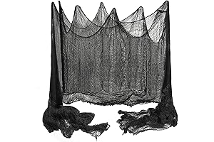 Oversized 400x80 Inch Halloween Black Creepy Cloth