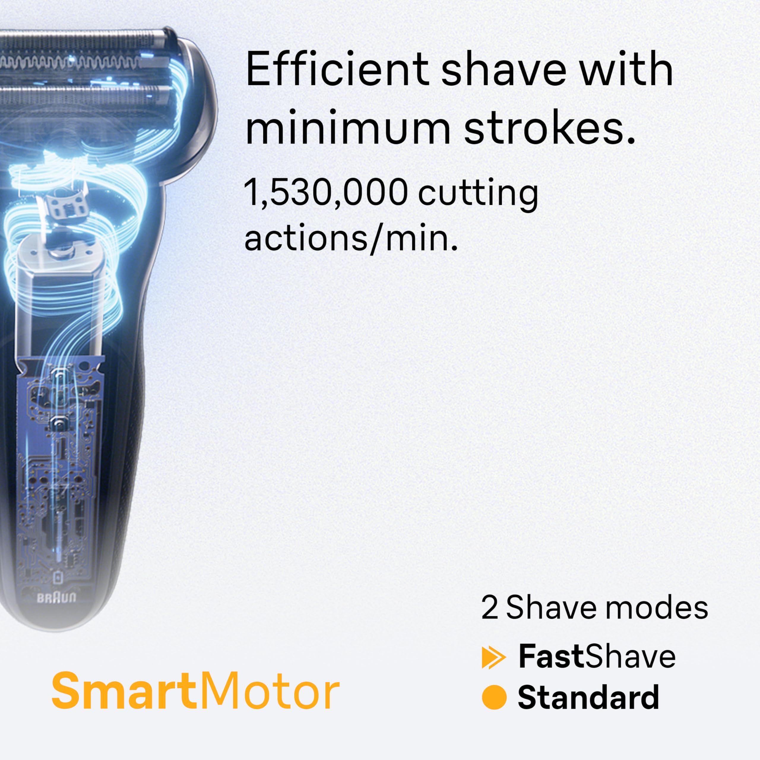 Braun Electric Razor for Men Series 5, Beard Shaver, Electric Shaver, Precision Trimmer, 4-in-1 Clean & Charge Center, S5 5160cc