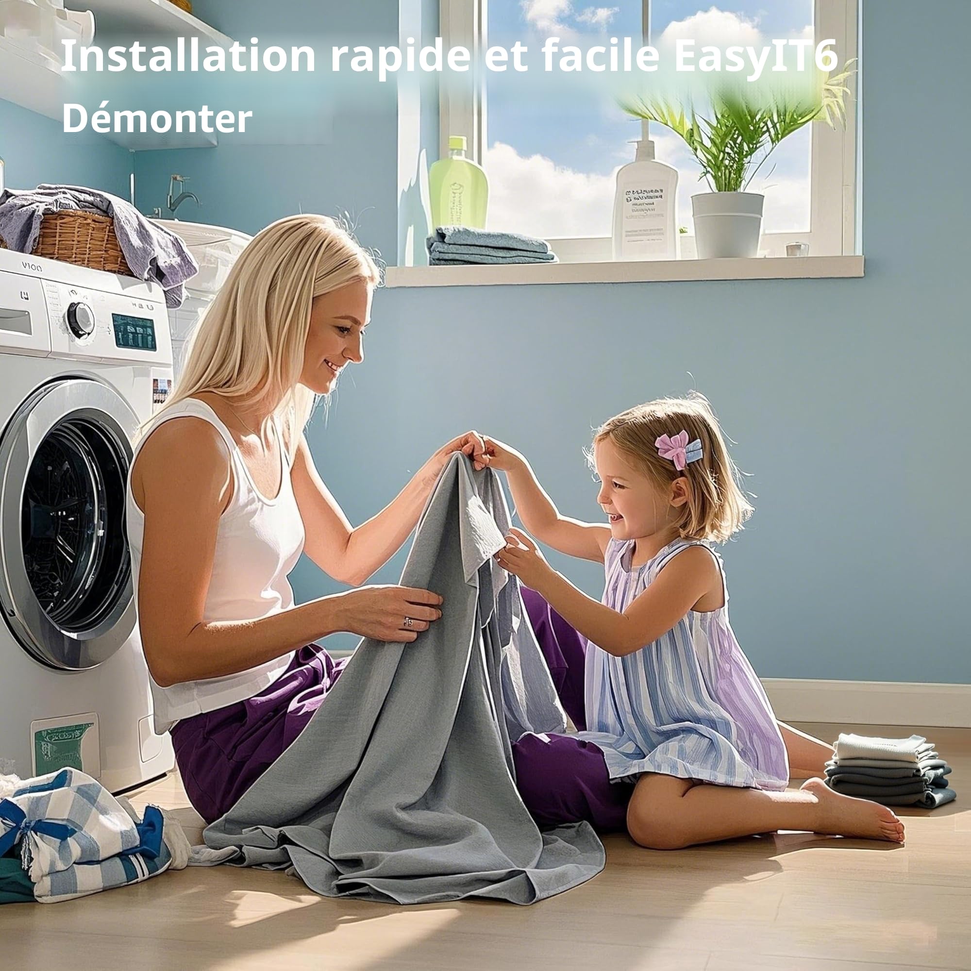 Lot de 2 baldaquins de lit faits à la main en mousseline 100 % coton pour décoration de lit pour fille et garçon (65 x 270 cm, beige clair)