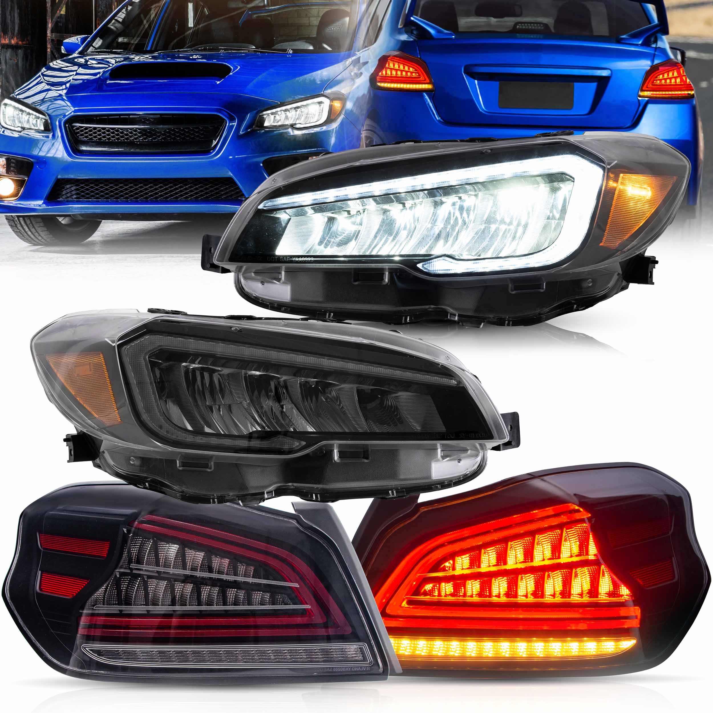 SUBARU WRX WRX STi VLAND LEDテールランプ 難あり Amazon.com: VLAND Headlights and Taillights Fit for 2015-2021