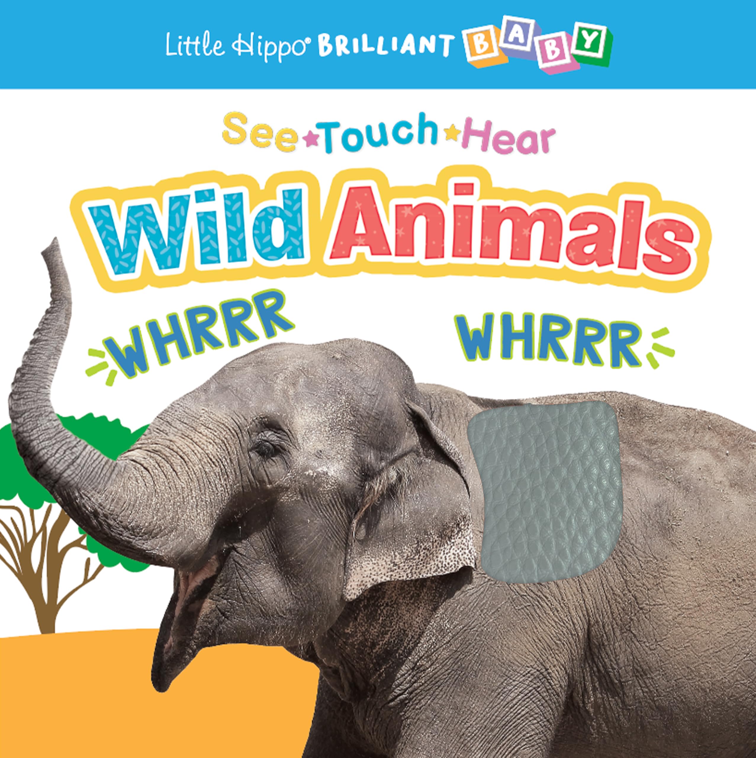 Little Hippo Books See Touch Hear Wild Animals Kids Book | Preschool Educational Sound Books | Brilliant Baby Educational Touch and Feel Books | Kids ... Animals Book with Sounds and Touch and Feel