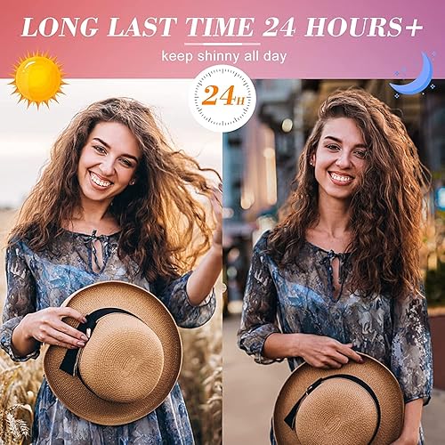 Miniatura 5 de Juego de varita de rizador de cerámica 5 en 1, 5 barriles de cerámica intercambiables (0.35 a 1.25), guante resistente al calor, oro rosa