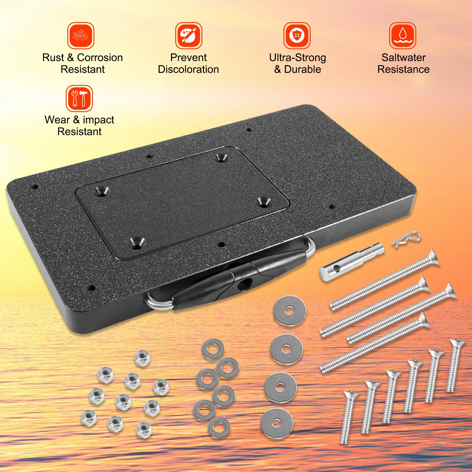 1854021 MKA-21 Kit staffa a sgancio rapido composito compatibile con Ulterra/Terrova/PowerDrive/PowerDrive V2/PowerDrive Pontoon/Deckhand 40, non utilizzare per motori con lunghezza albero da 182,9 cm