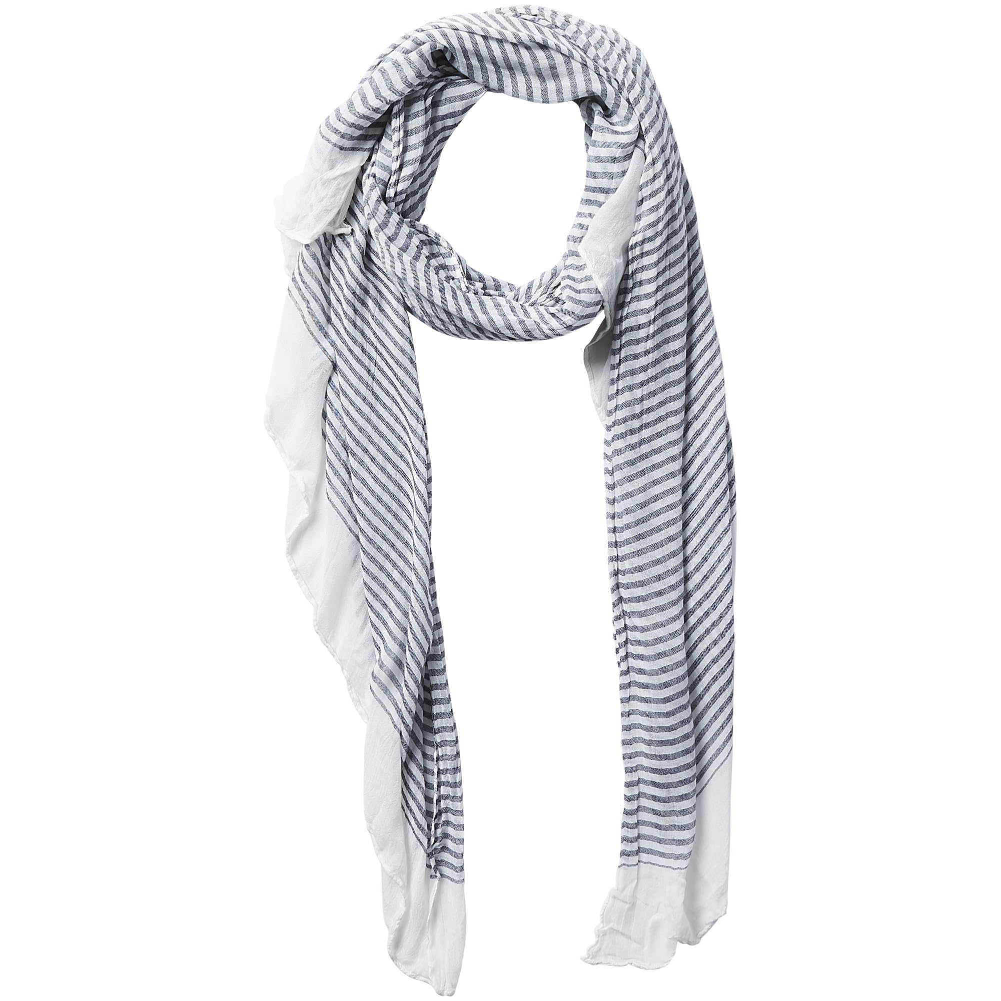 Tickled Pink Hadley Wren Women's Insect Shield Bug Repelling Classic Tiny Lightweight Scarf for Summer, Stripe Black, 40 X 75