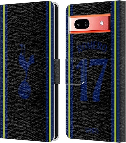 Head Case Designs Officially Licensed Tottenham Hotspur F.C. Cristian Romero 202223 Players Home Kit Leather Book Wallet Case Cover Compatible with